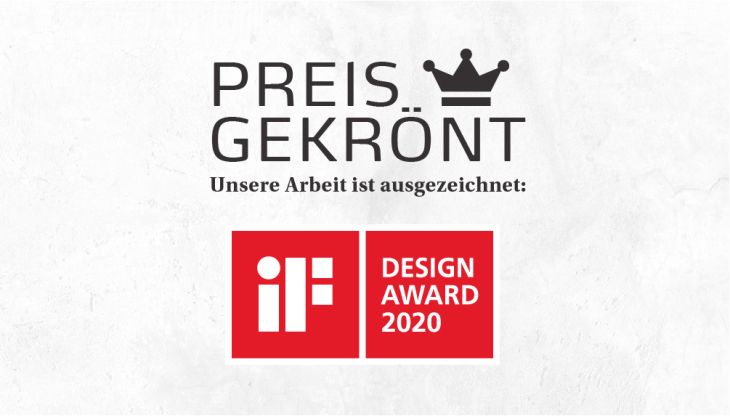 Ausgezeichnet mit iF Design Award 2020
