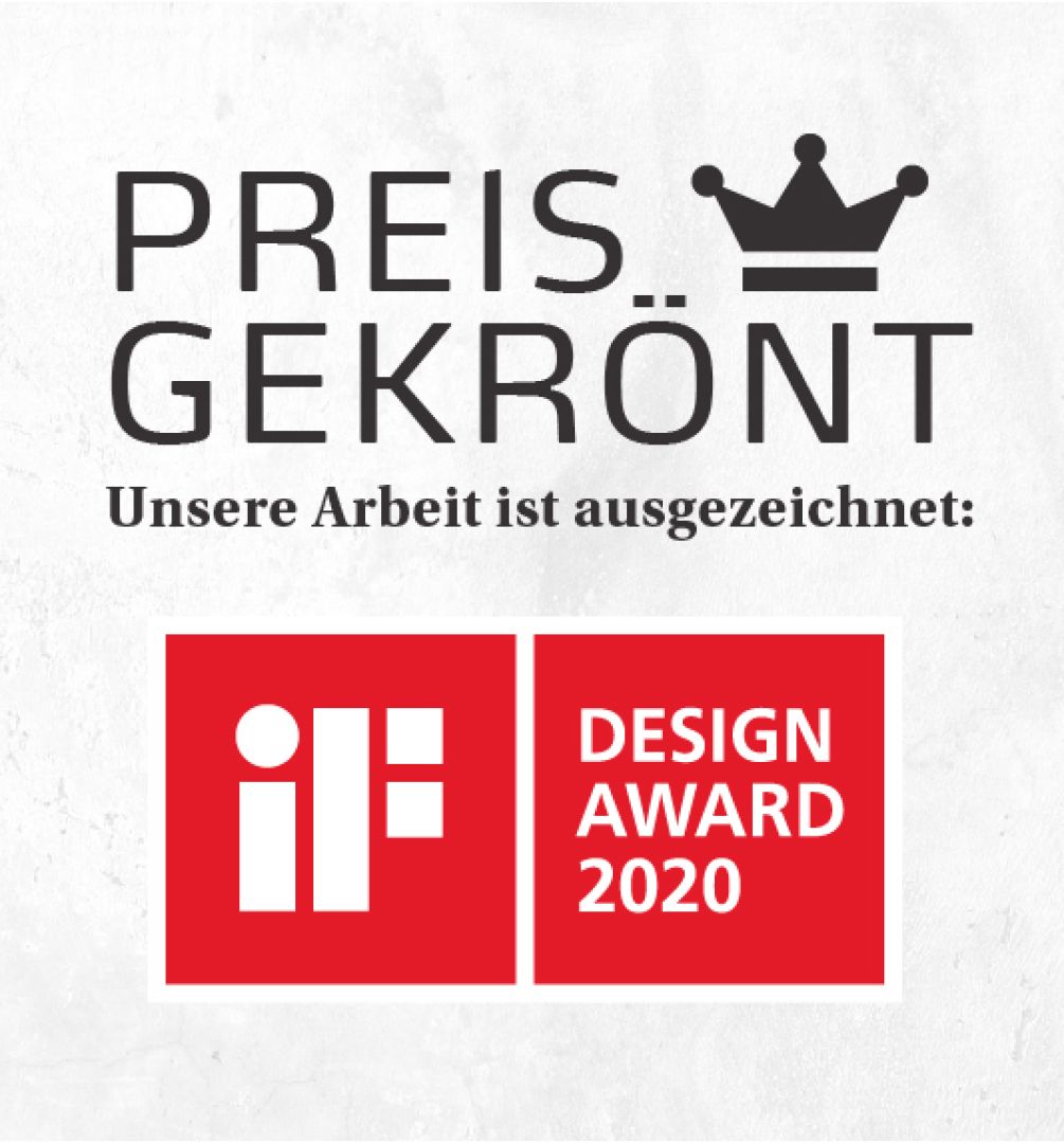 Winner beim iF Design Award 2020 Ausgezeichnet mit iF Design Award 2020