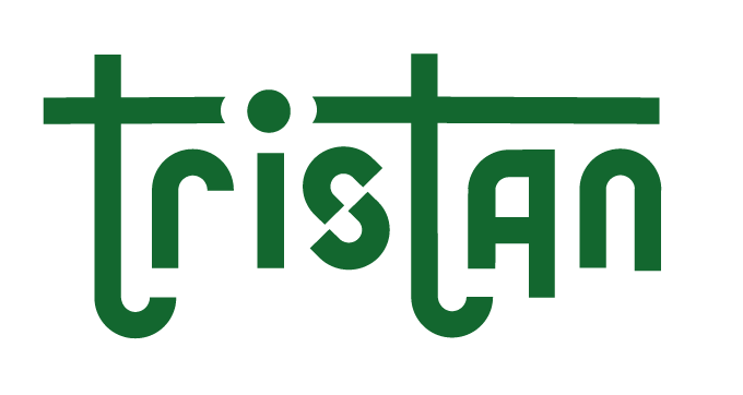 Grünes abgerundetes Logo mit dem Schriftzug \\"Tristan\\"